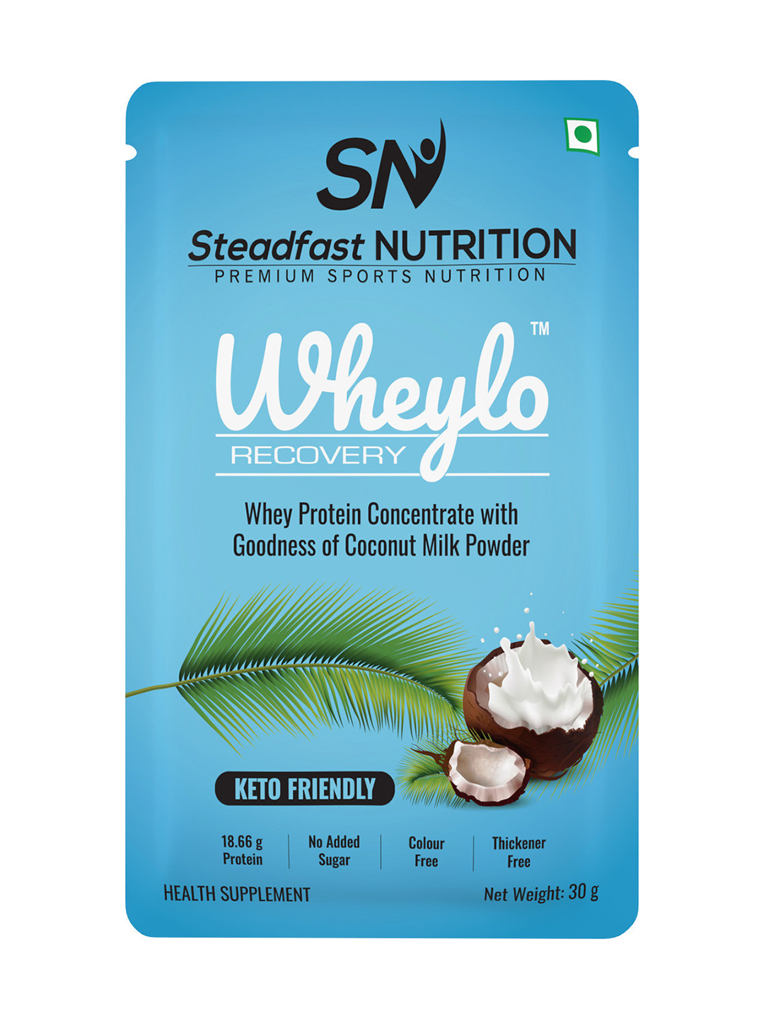 Wheylo Whey Protein Concentrate With Coconut Milk Powder 30 Sachets 900g