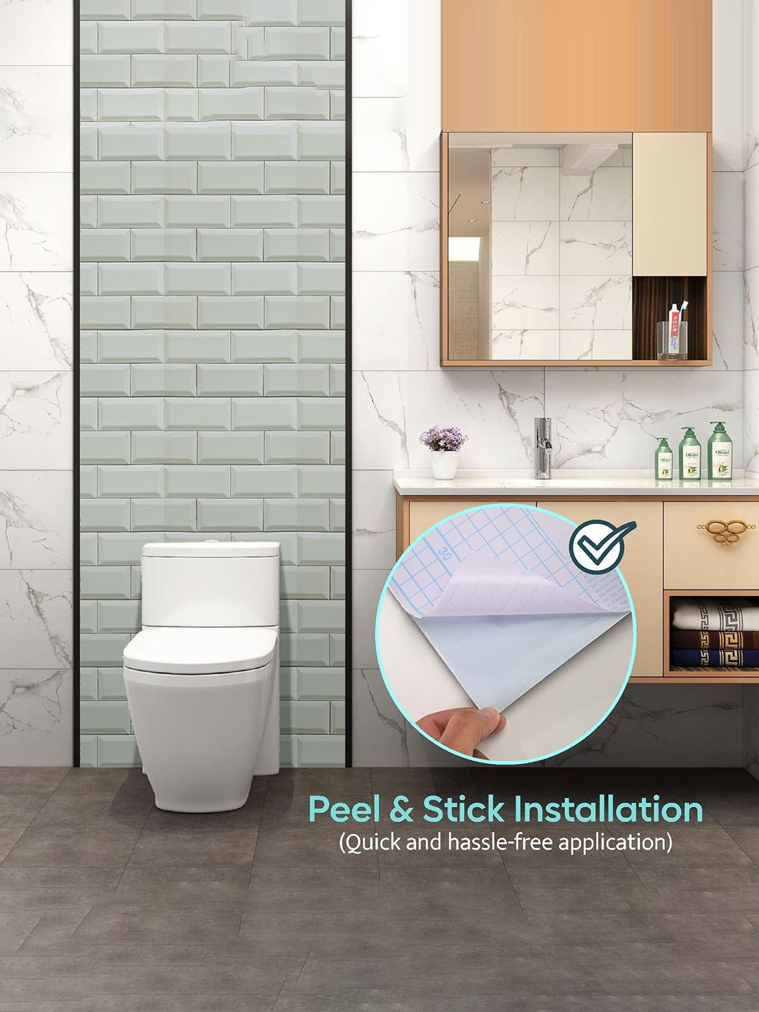 Myntra Elegant Homes 10Mtr PVC Waterproof Self Adhesive Wallpaper for Wall