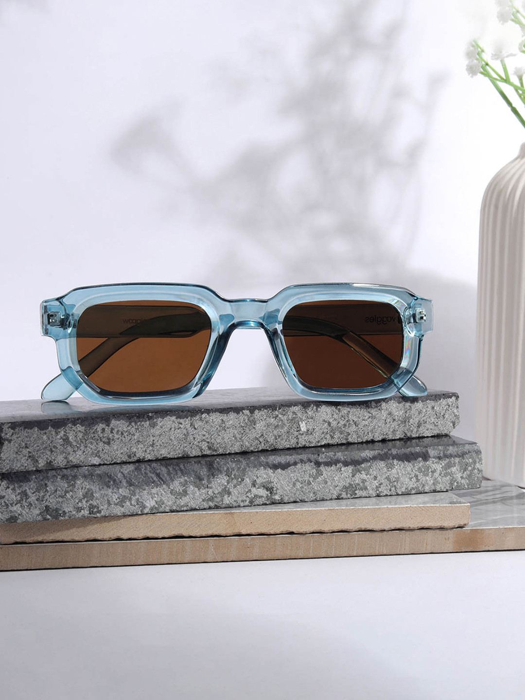 Woggles Unisex UV Protected Rectangle Sunglasses WOCN-PSQ-3887C2