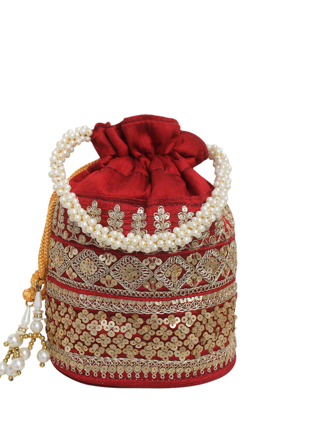 Milan's Creation Embellished Wrist Loop Potli