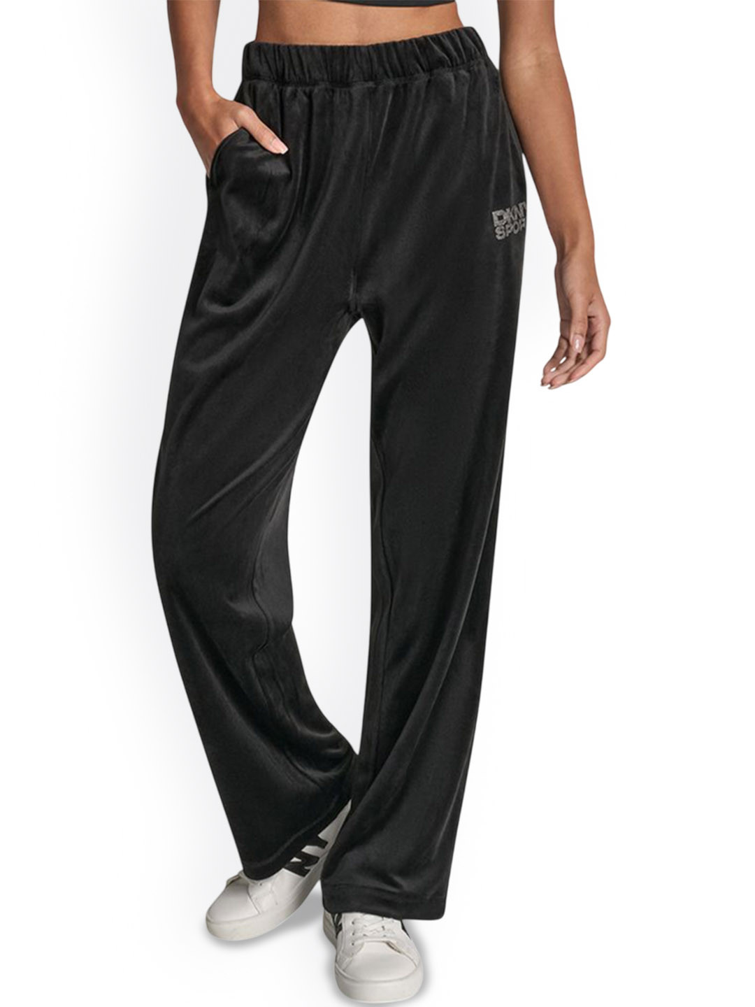 DKNY Women Straight-Fit Mid-Rise Track Pant