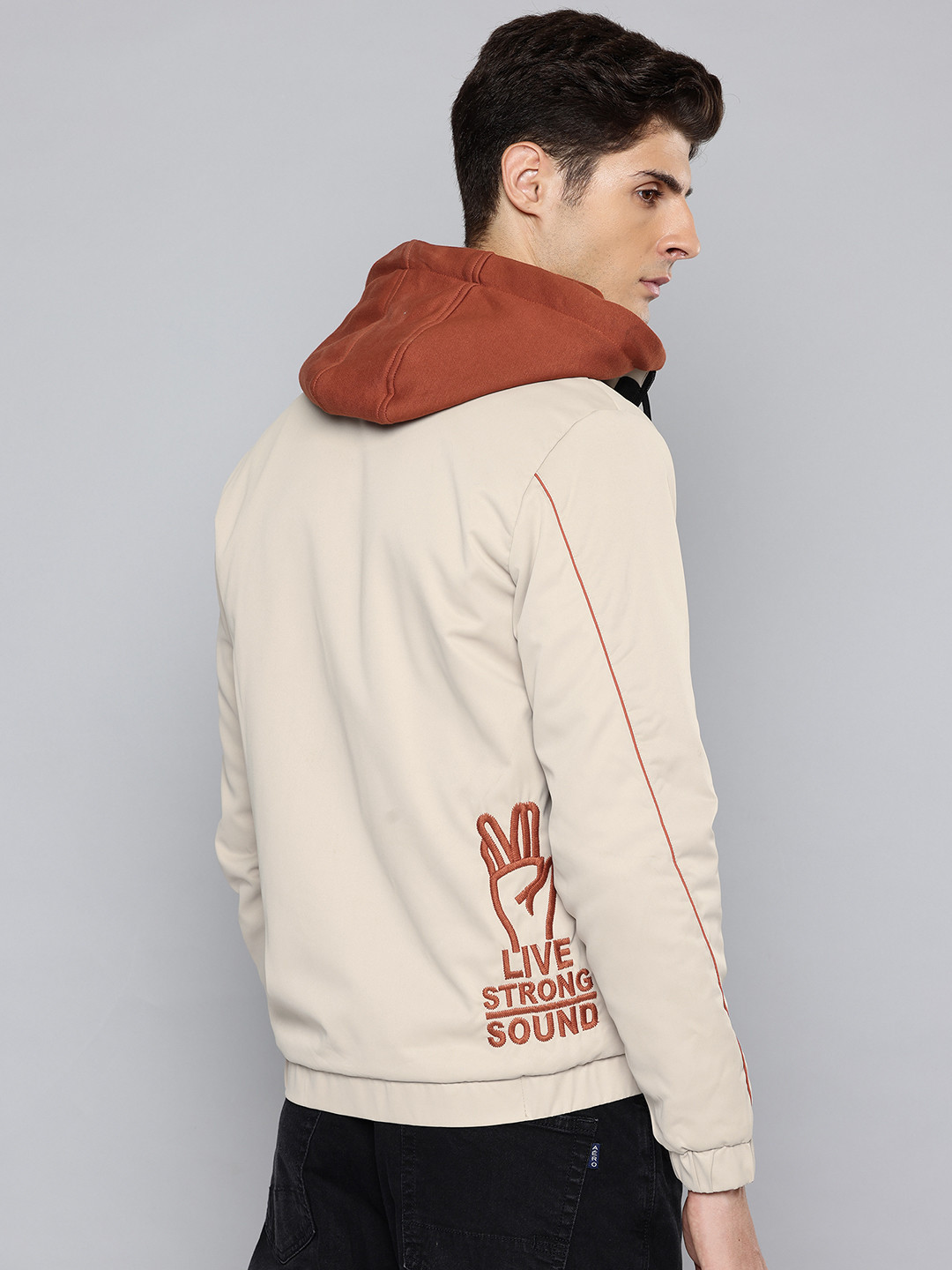 Fort Collins Graphic Embroidered Tailored Jacket With Detachable Hood