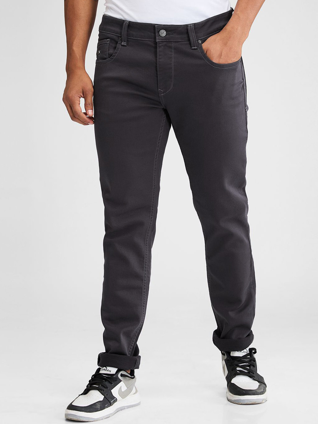 SPYKAR Men Skinny Fit Low-Rise Light Fade Stretchable Jeans