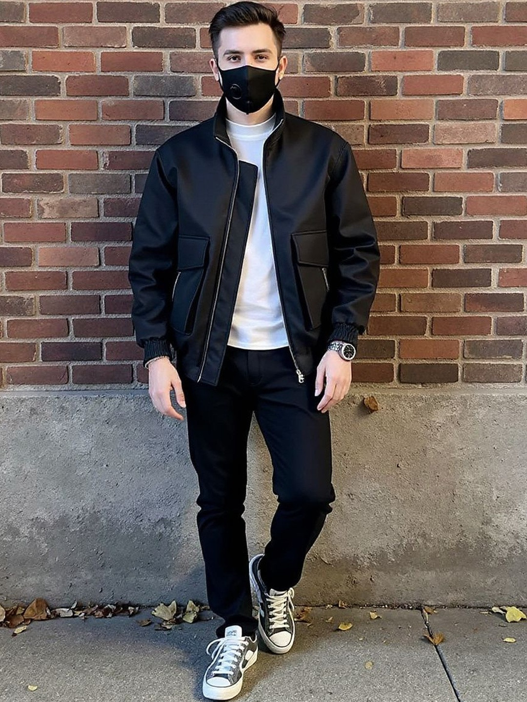 HERE&NOW Men Solid Flap Pocket Tailored Jacket