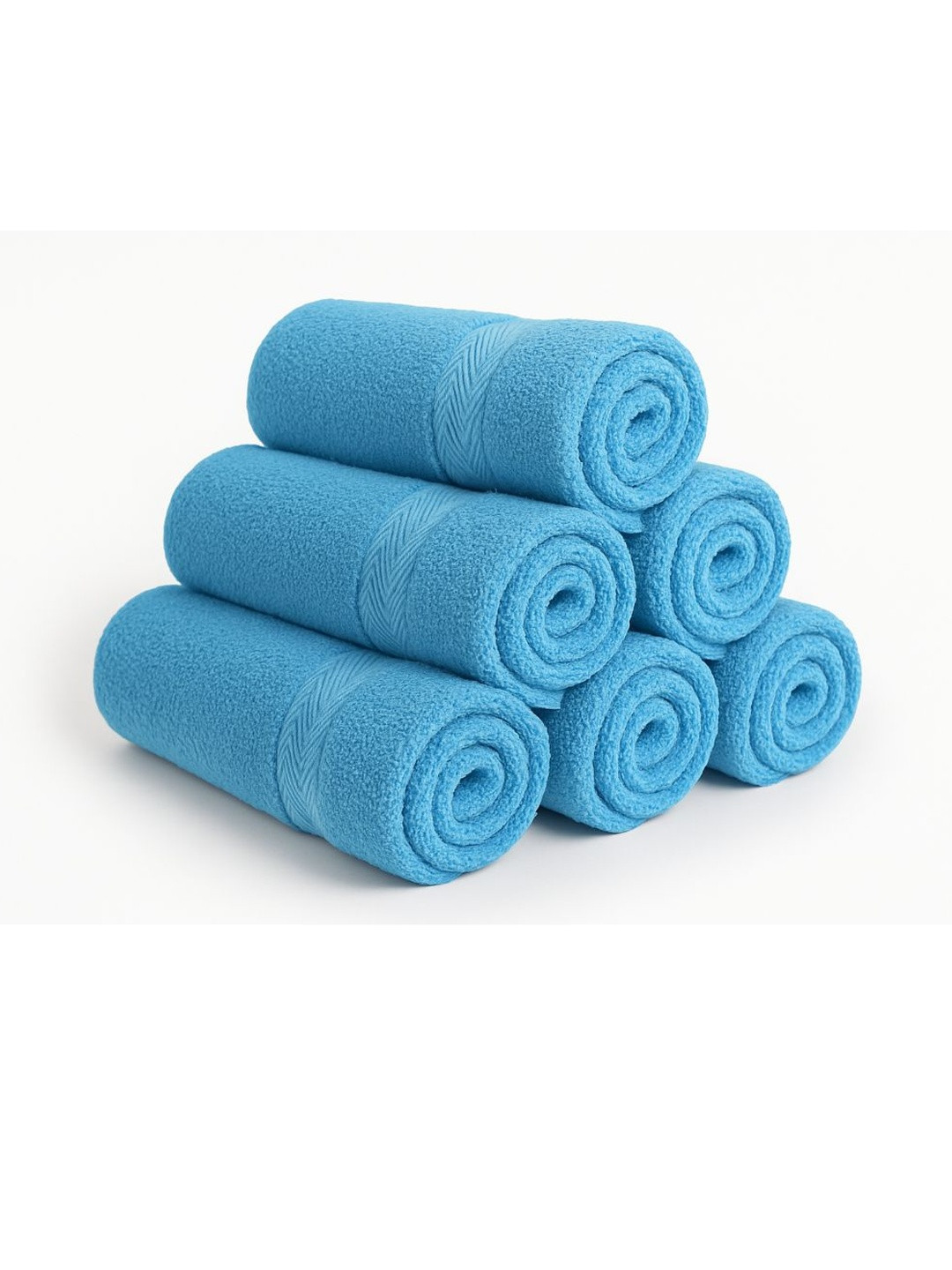 Dollar Blue Pack Of 6 400 GSM Hand Towels