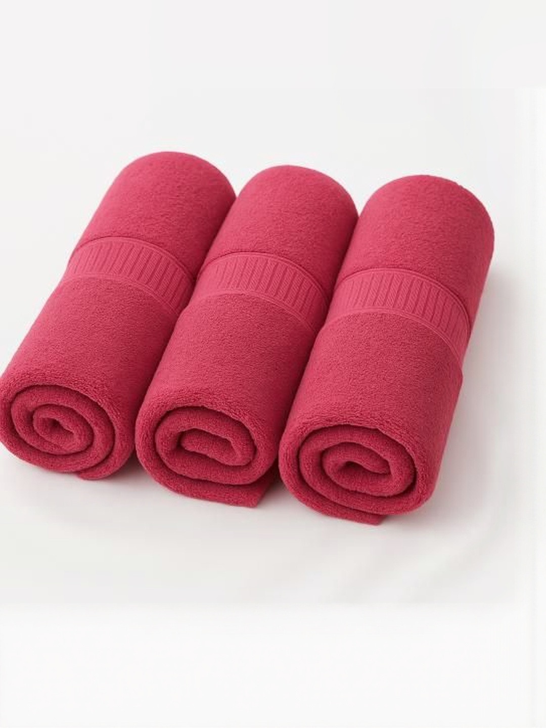 Dollar Red Pack Of 3 400 GSM Hand Towels