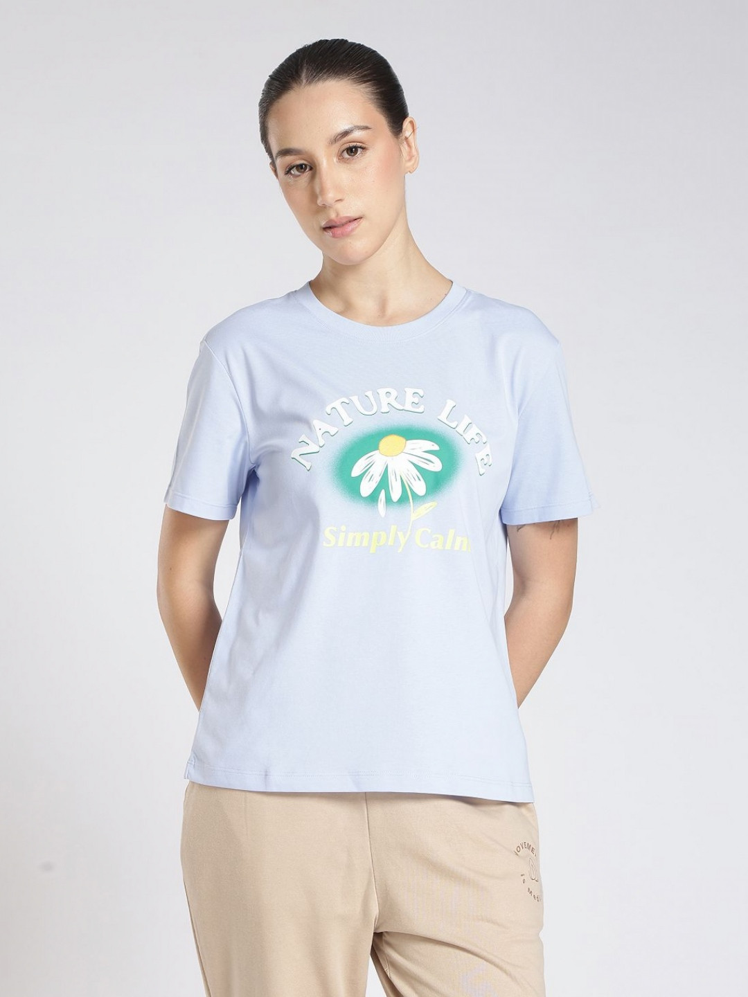 Xtep Graphic Printed Round Neck GO-DRY Cotton T-shirt