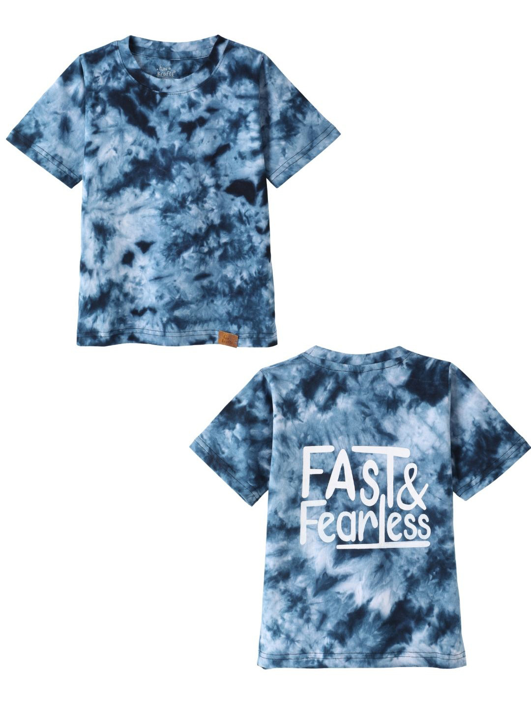 FUNKRAFTS Boys Tie and Dye Cotton Regular Fit Tshirt
