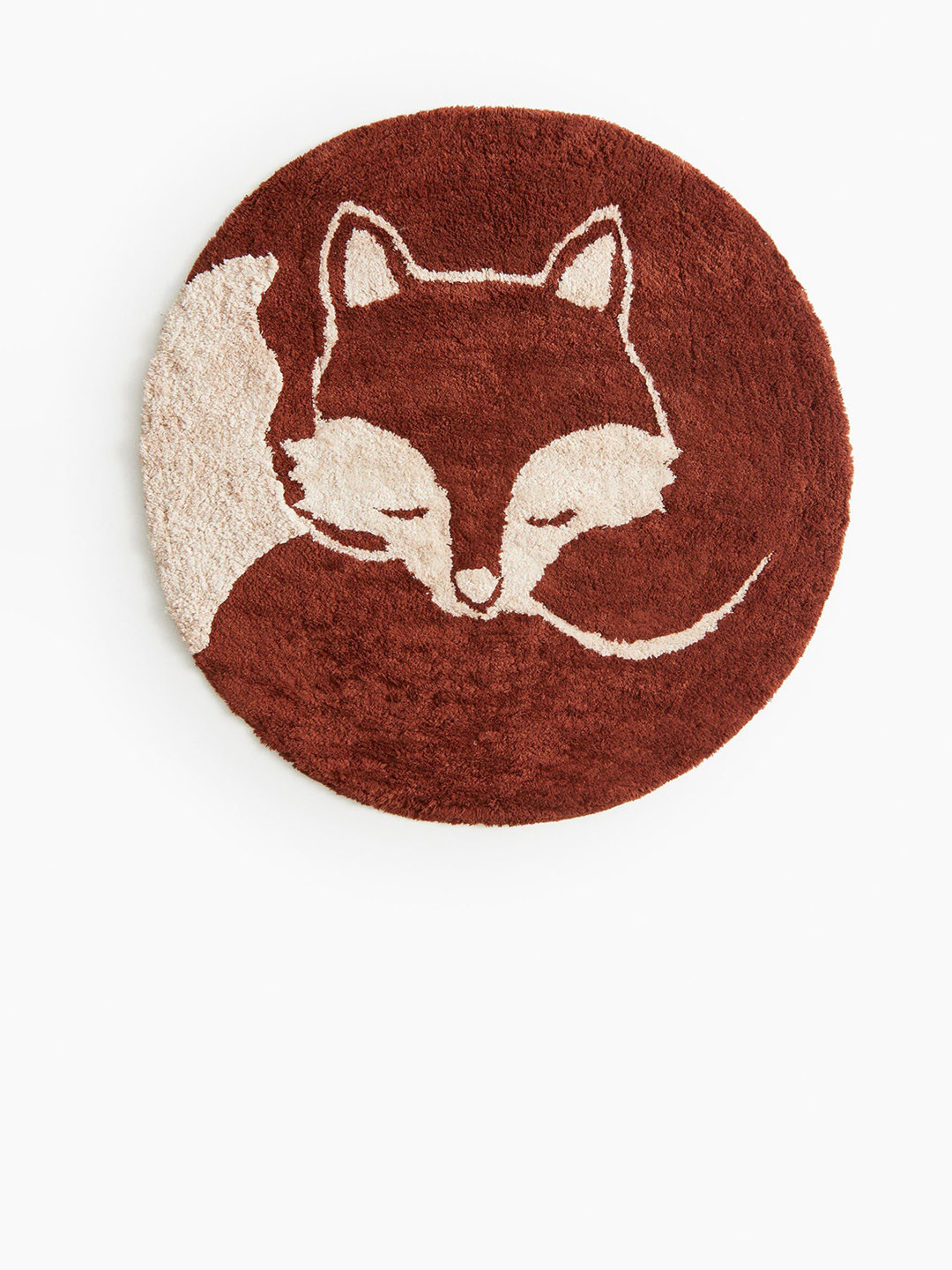 H&M Red Round Cotton Rug