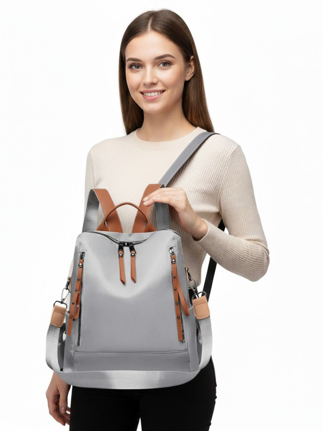 CLASSIC SMUGGLER Women Waterproof Leather Backpack