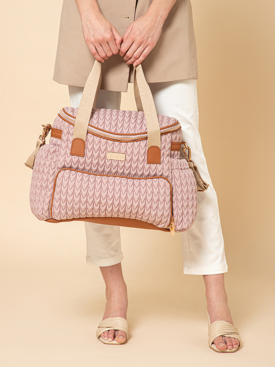 MOMLyf Water Resistant Oruva Diaper Bag