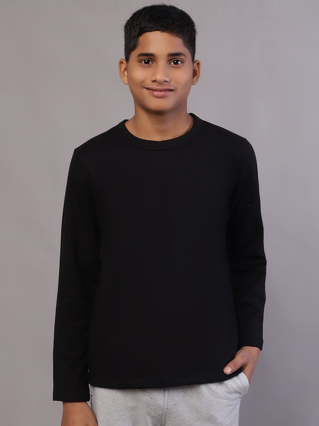 RUTE KIDS Boys Solid Full Sleeve T-shirt