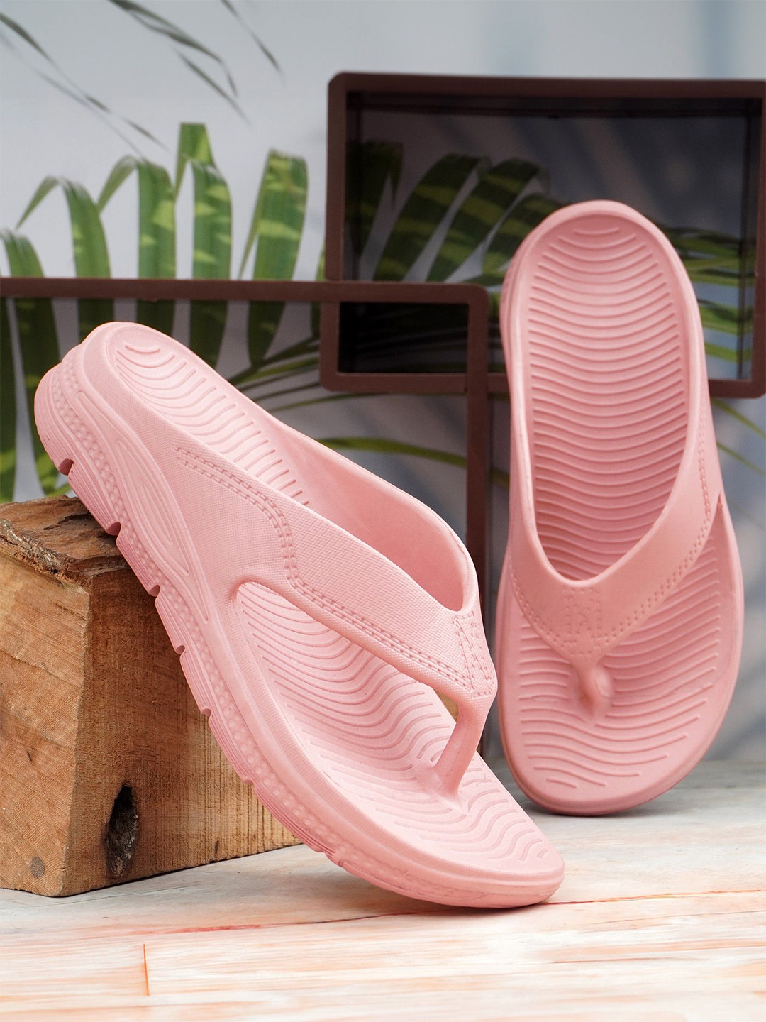 Deals4you Girls Rubber Solid Thong Flip-Flops