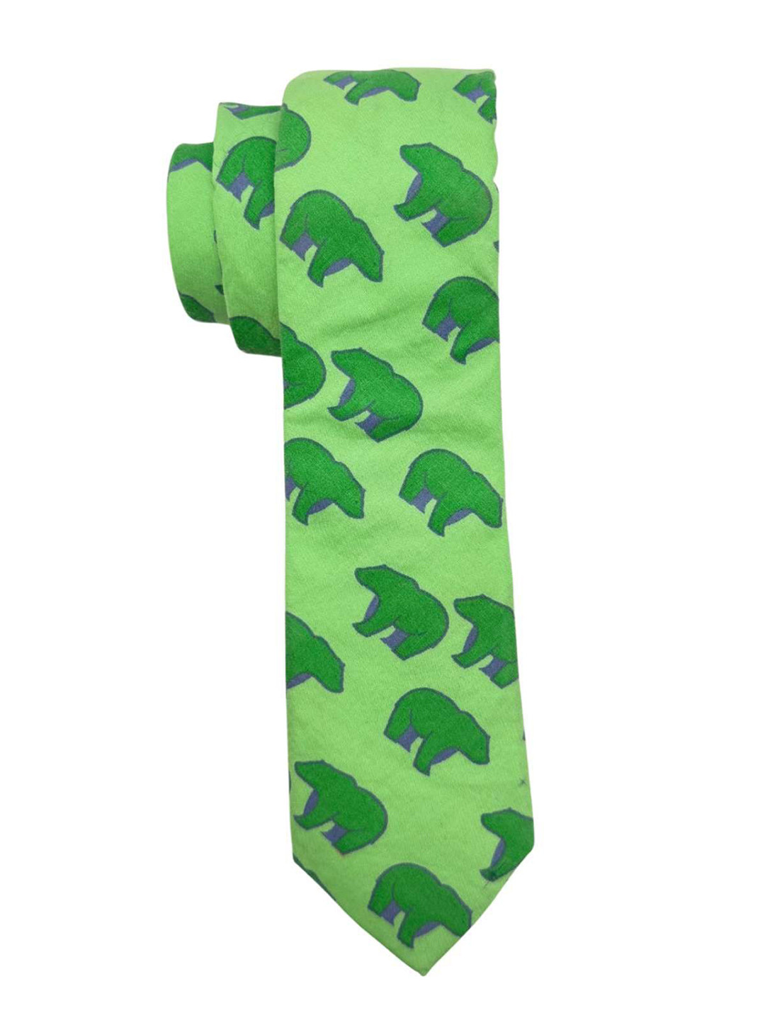 The Tie Hub Men  Polar Bear Cotton Tie