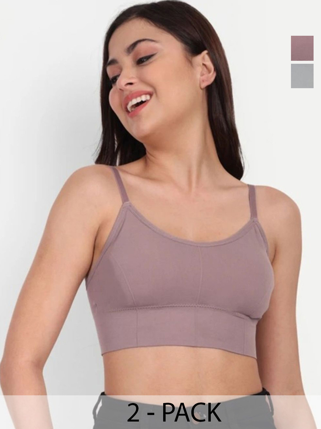 THE SHINE COLLECTION Pack Of 2 Lightly Padded Non Padded Full Coverage Bra