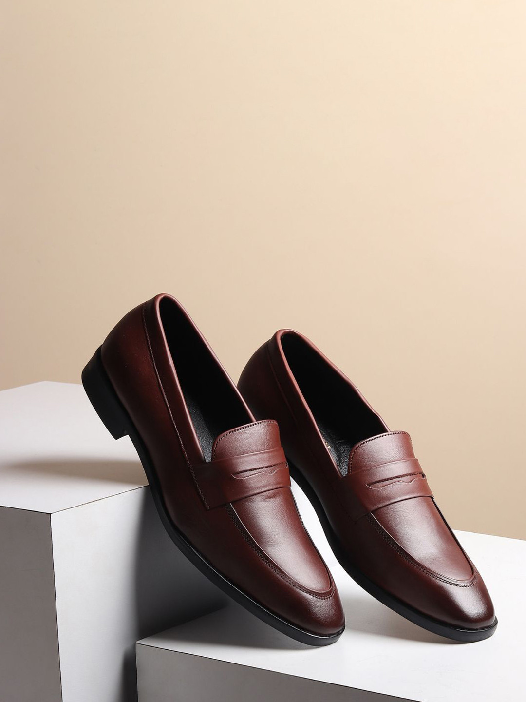 Hayes London Men Slip-On Leather Formal Loafers