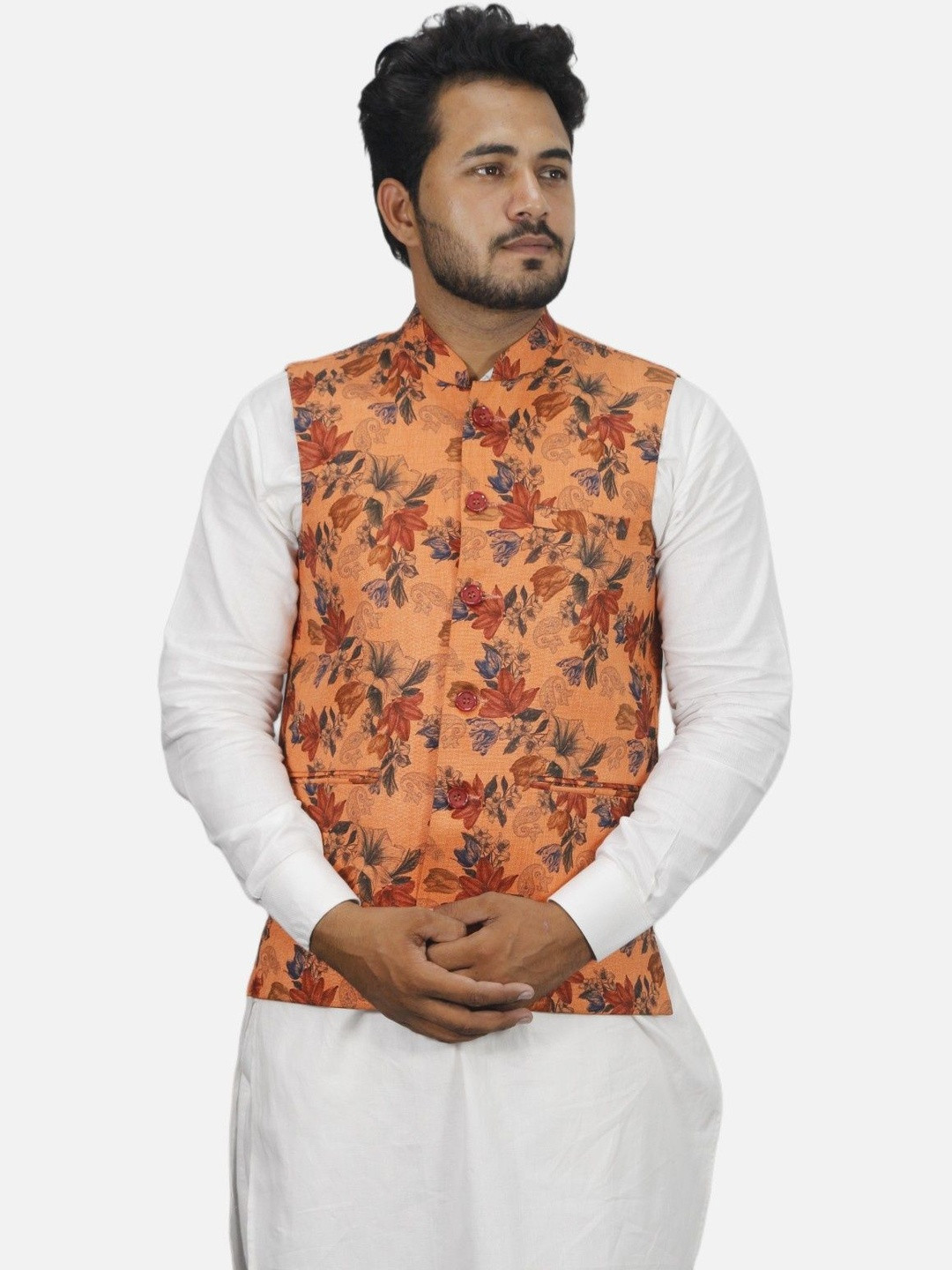 GARGIAN Master Cut Men Orange Wool Jackets