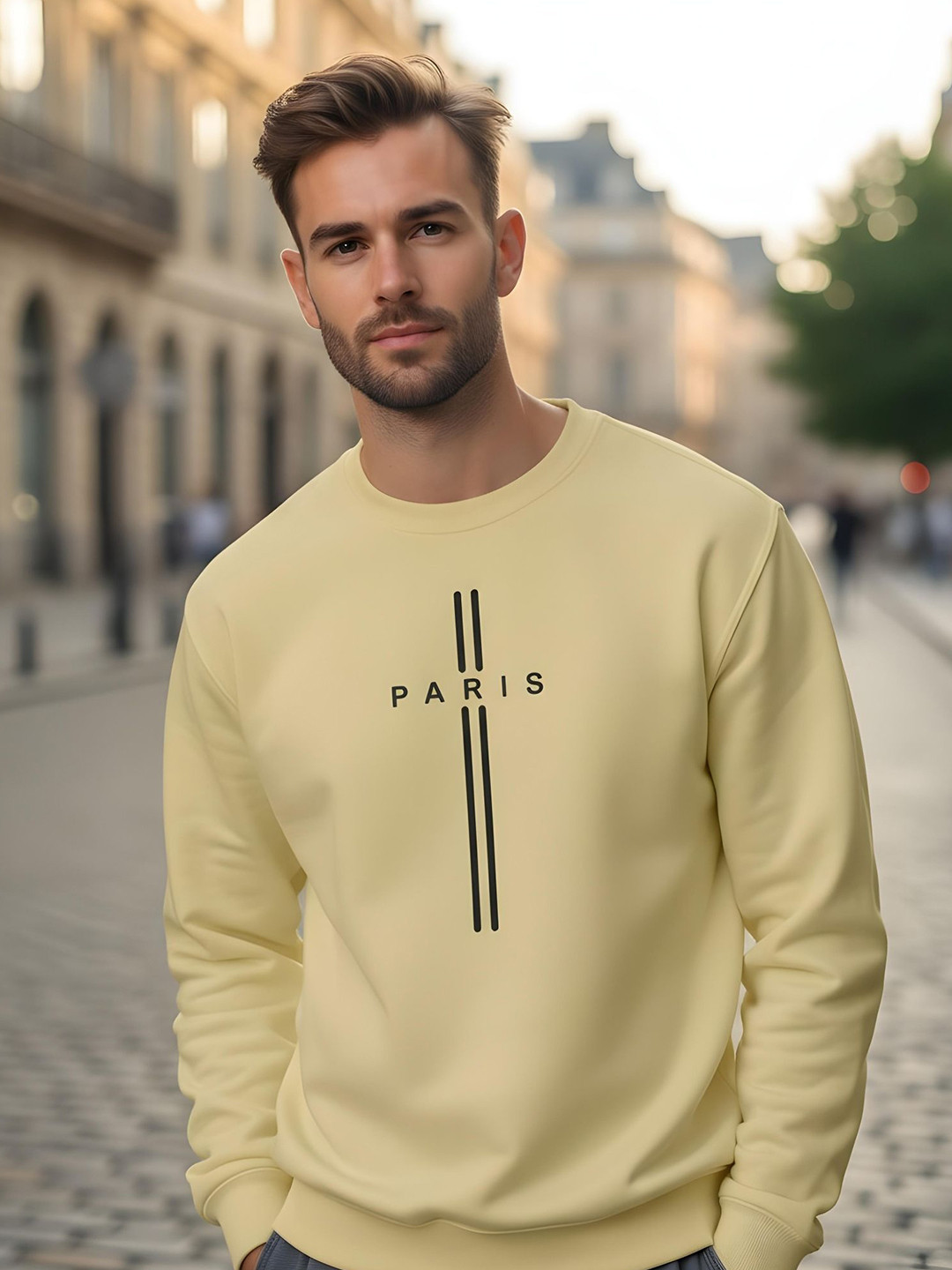 Shopifyy Men Pullover Sweatshirt