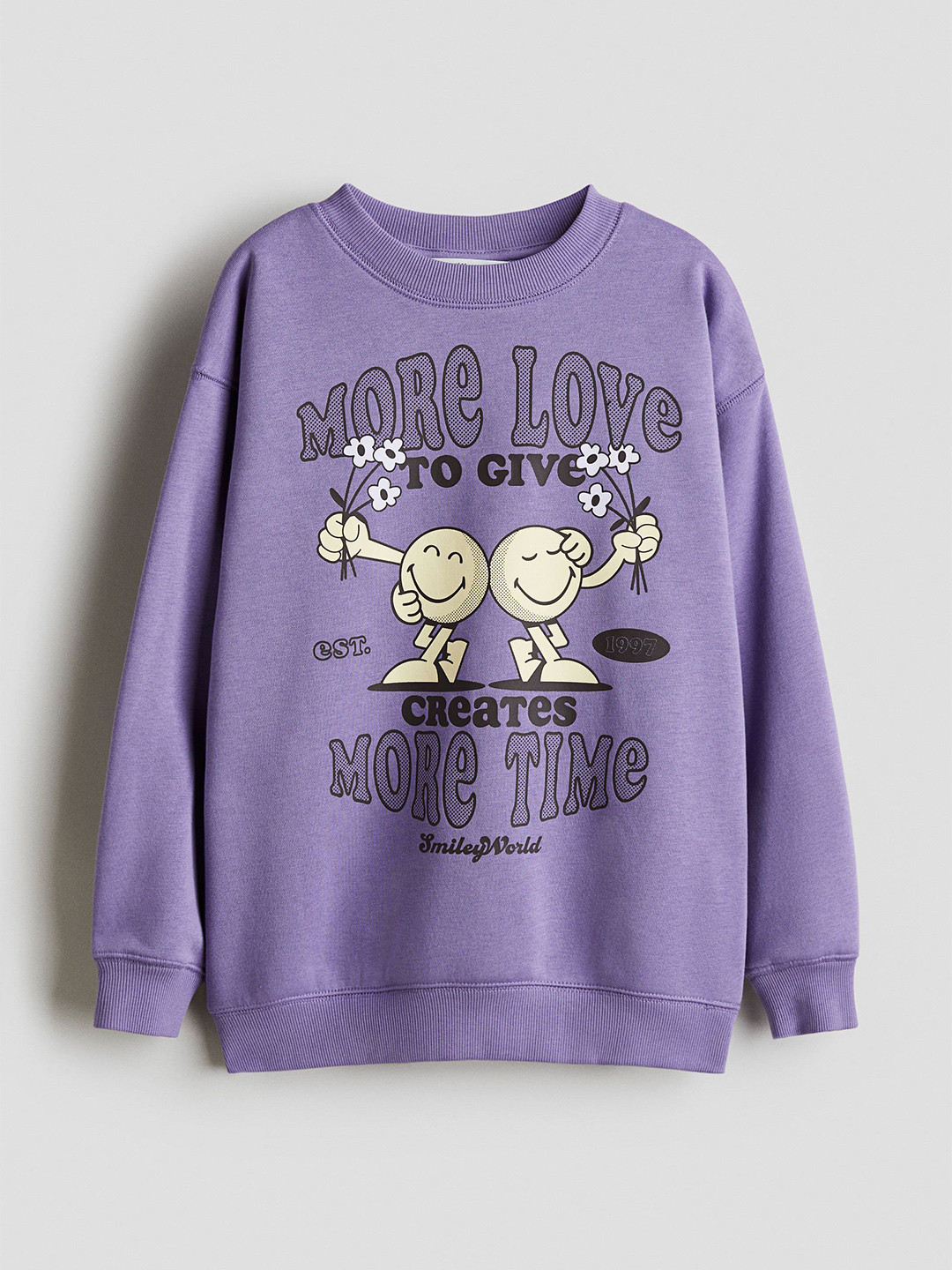 H&M Oversized Print-Motif Sweatshirt