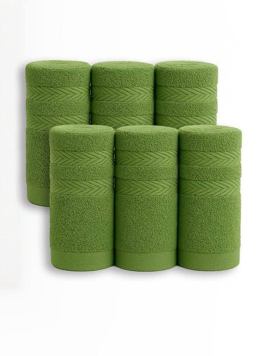 Dollar Pack Of 6 100% Cotton Soft, High Absorbent & Comfortable Hand Towel