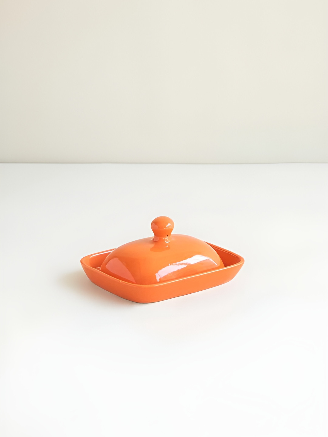 FREEDOM TREE Orange Ceramic Dishwasher And Microwave Safe Food Platter