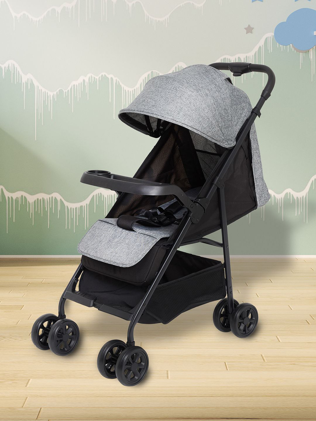 Juniors by Babyshop Kids Reef Baby Stroller 5point harness With Reversible Handle