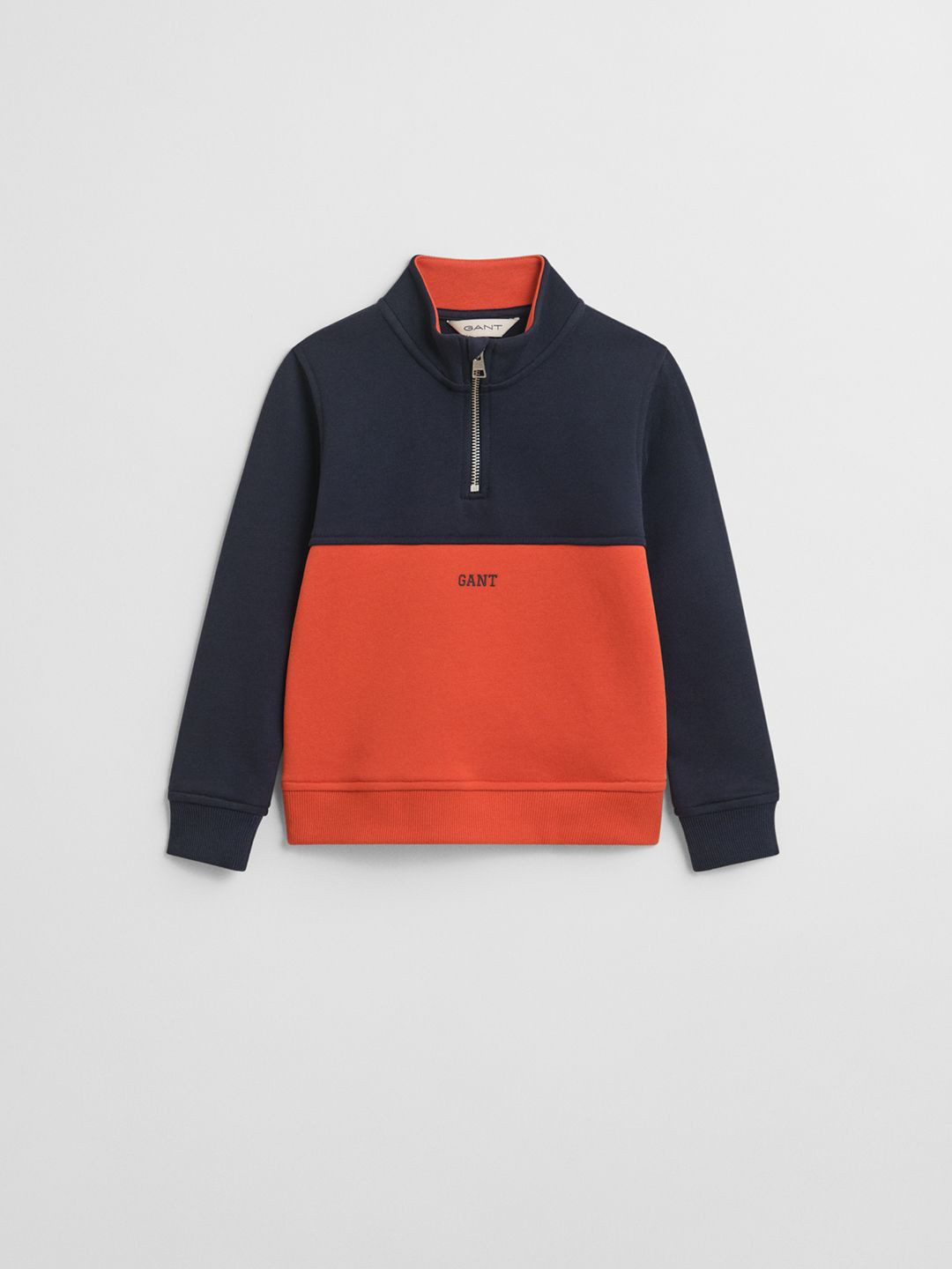 GANT Boys Colourblocked Half-Zip Sweatshirt