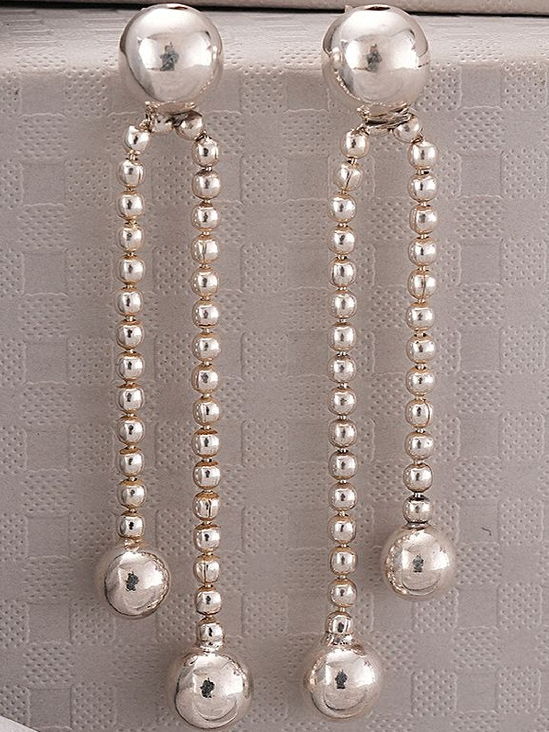 SARAF SILVERETZ Women Spherical Drop Earrings