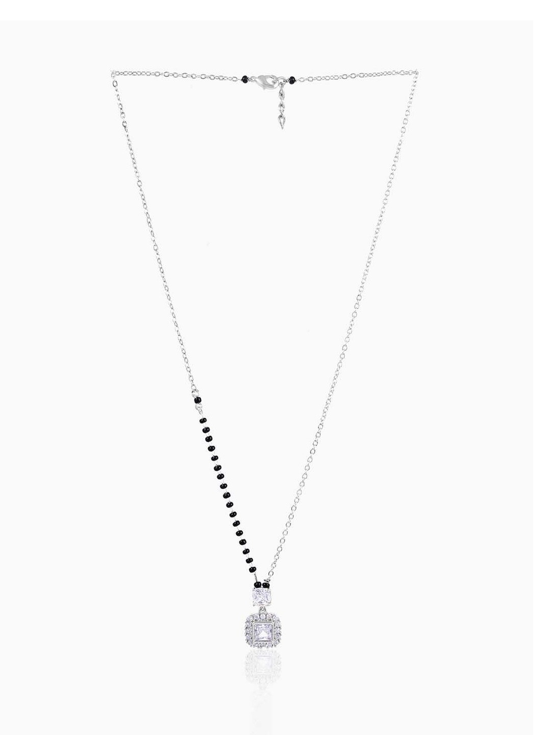 SWASHAA Kissha Silver-Plated Mangalsutra