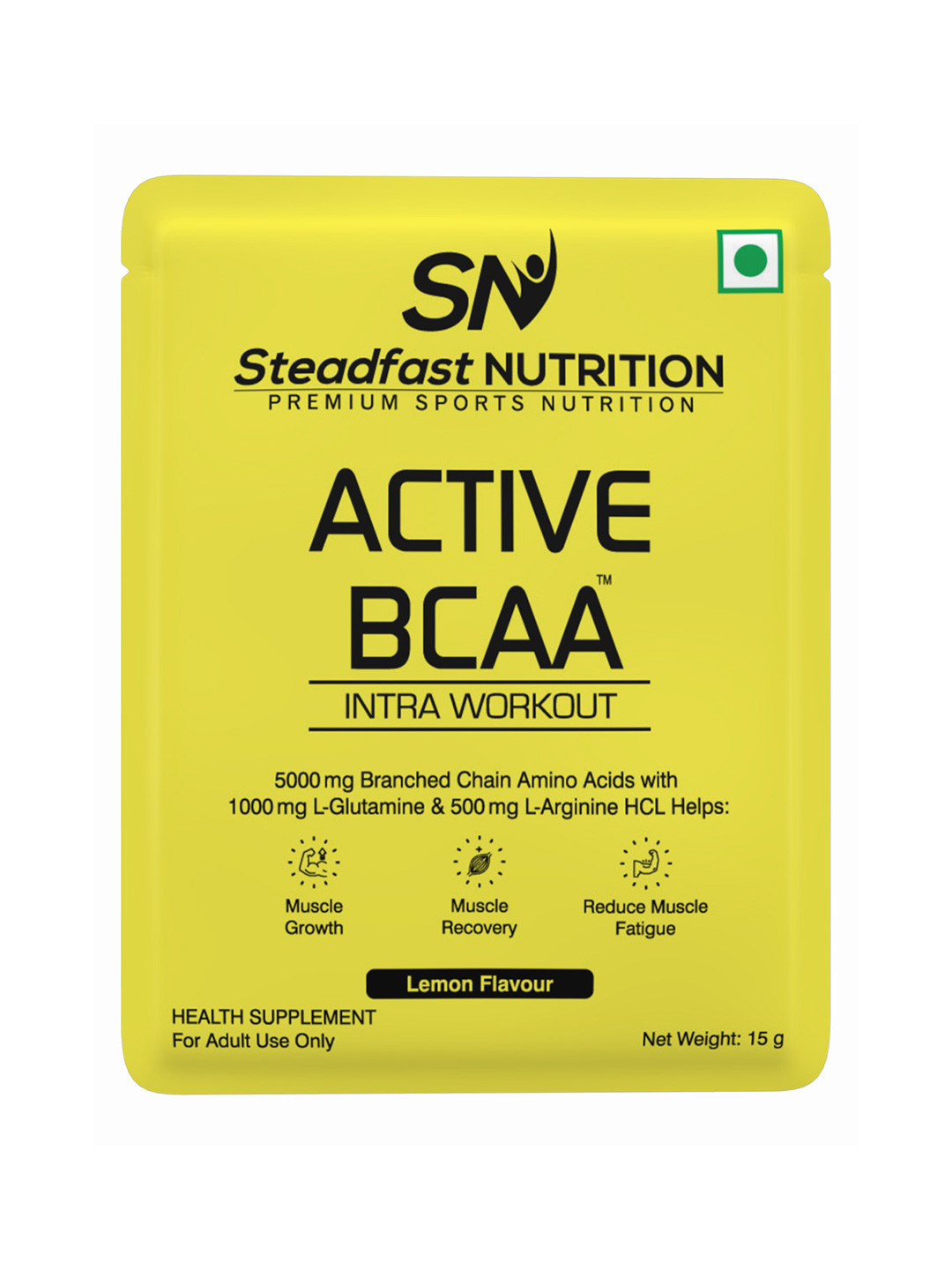 Steadfast Nutrition Active BCAA For Muscle Recovery & Endurance Intra-workout Lemon 450g