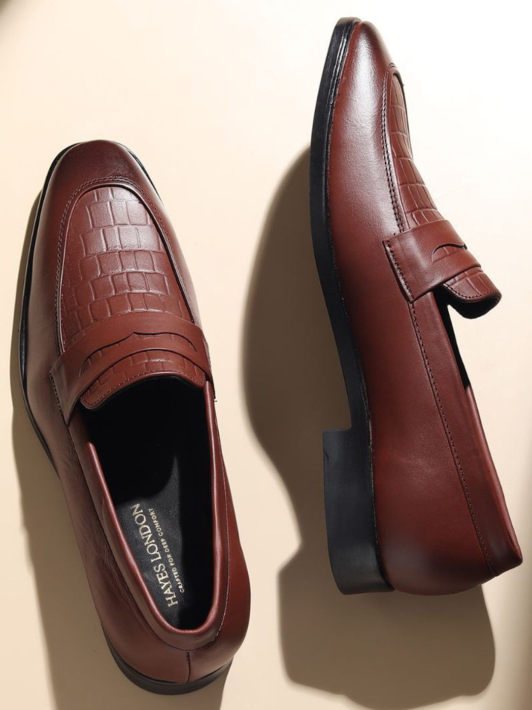 Hayes London Men Leather Formal Loafers