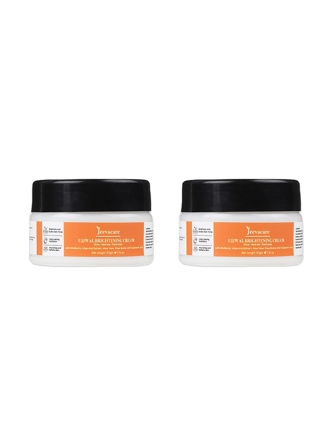 Jeevacare Set Of 2 Ujjwal Brightening Cream With Mulberry- 50 g Each