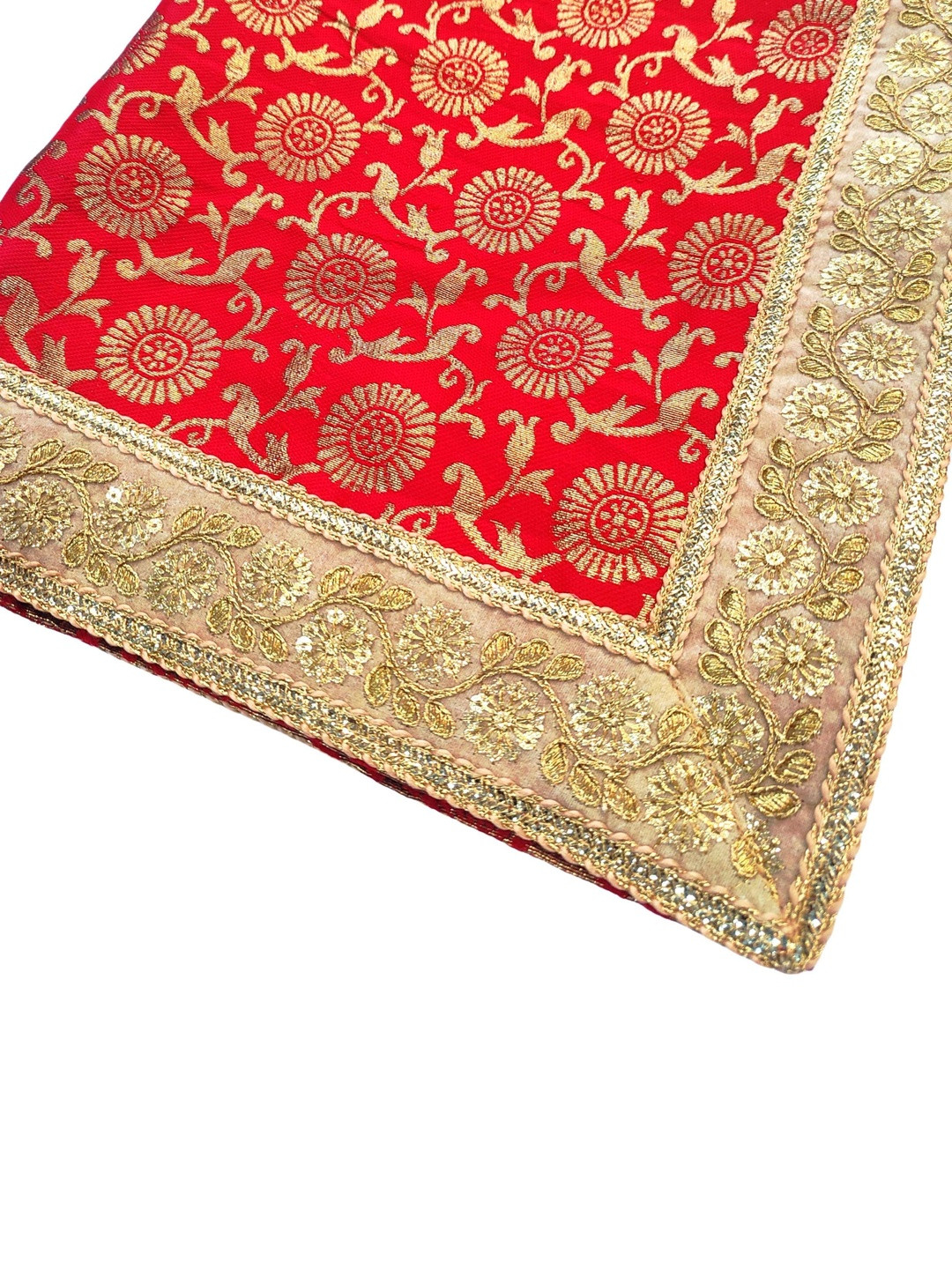 Navti Creations Unisex Jaicard Silk Ethnic Woven Design Dupatta