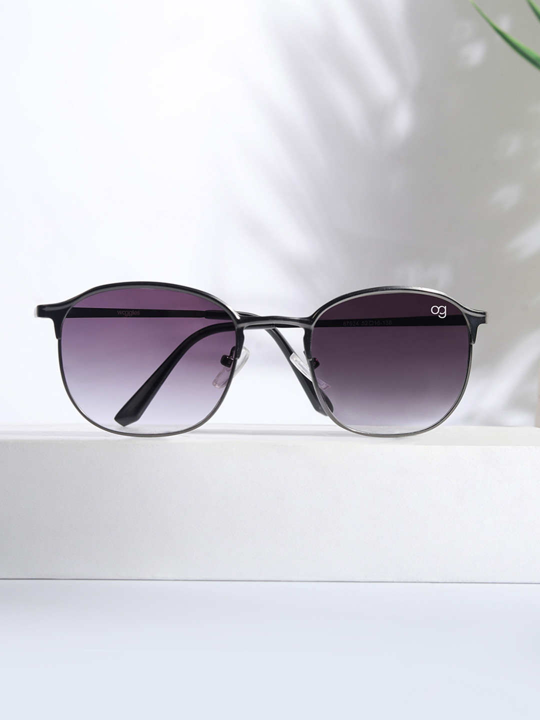 Woggles Unisex Wayfarer Sunglasses with UV Protected Lens WOJJ-MWF-87624C3