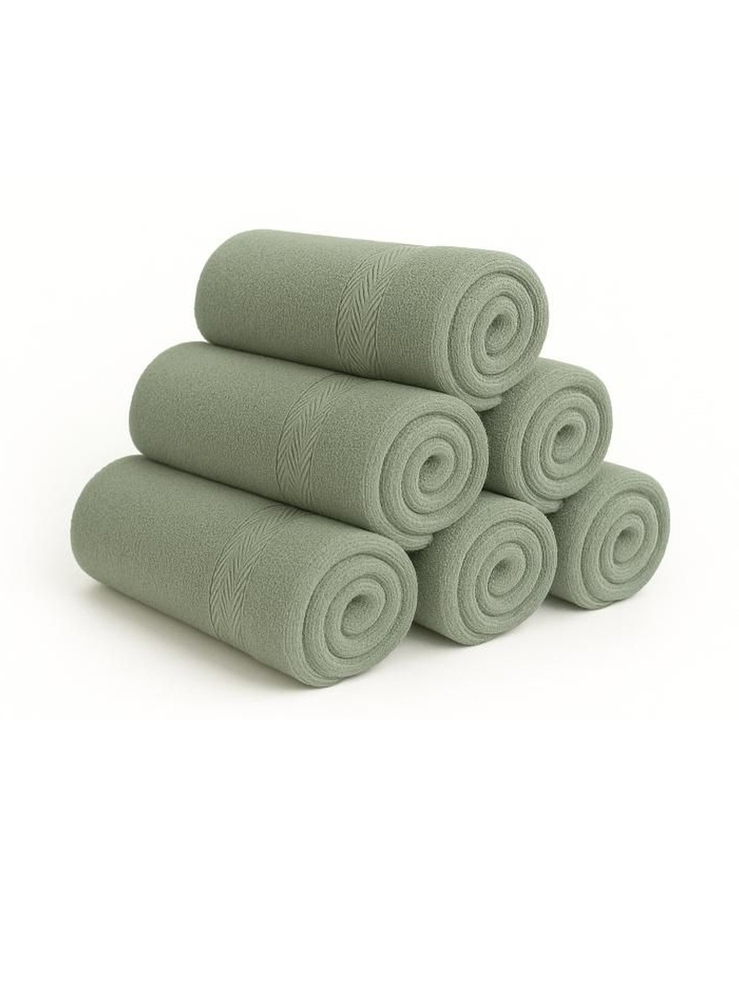 Dollar Mint Green Pack of 6 100% Cotton Soft High Absorben & Comfortable Hand Towel