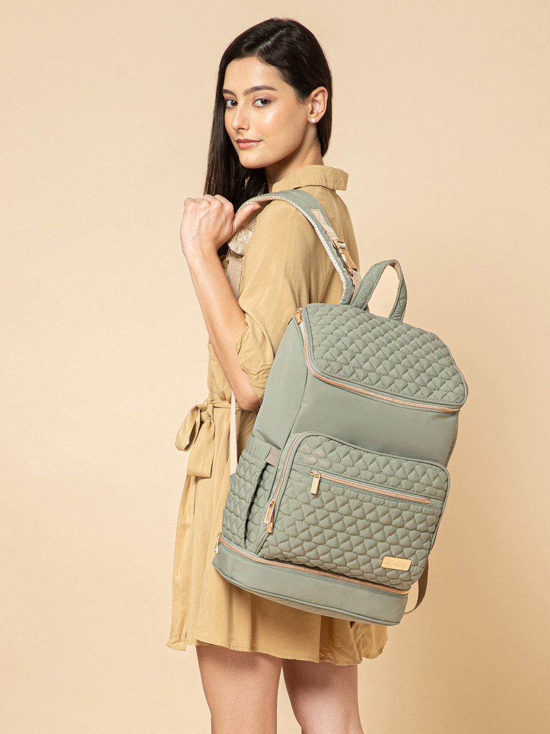 MOMLyf Water Resistant Keera Diaper Bag