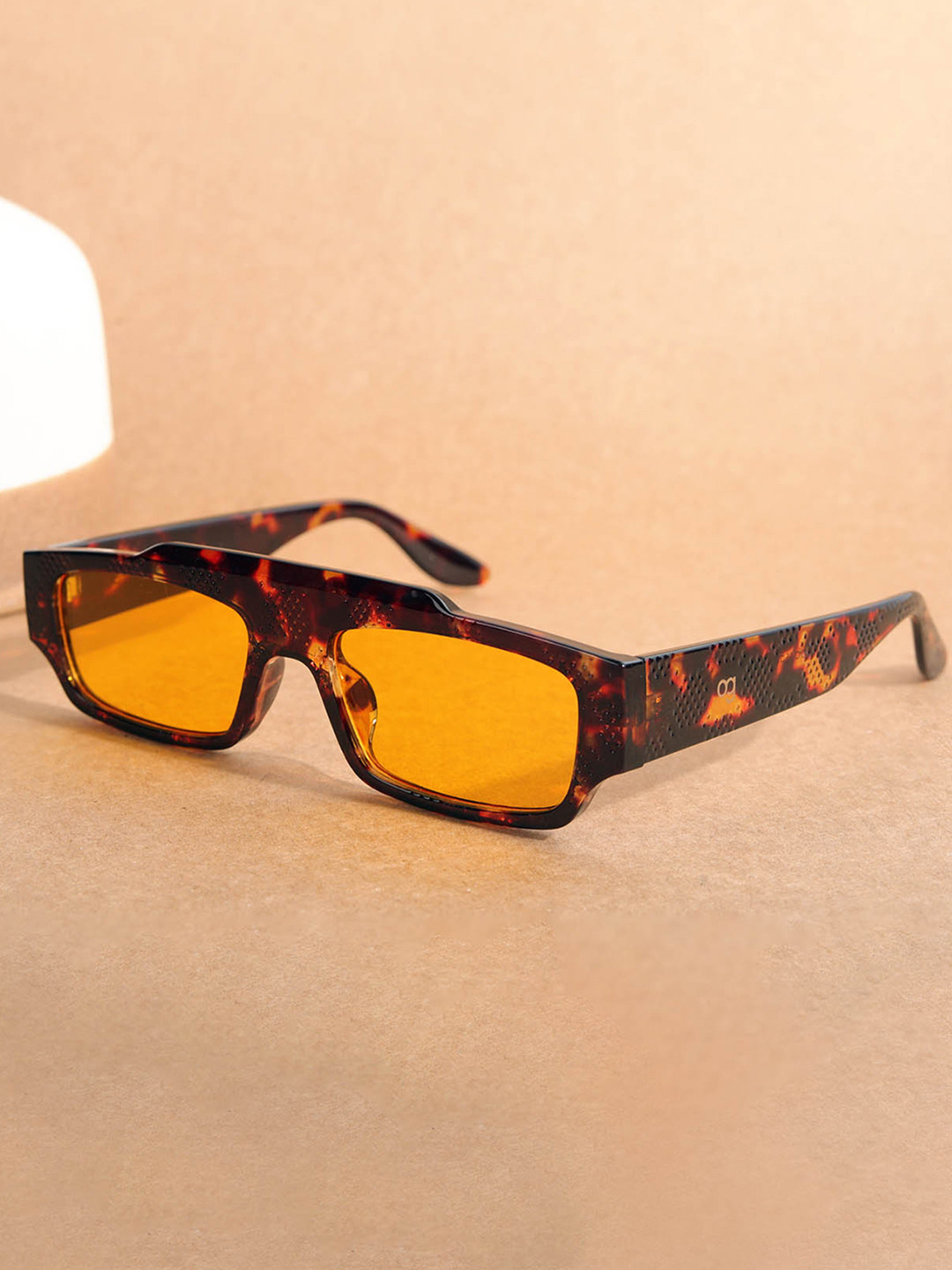 Woggles Unisex Rectangle Sunglasses with UV Protected Lens WOCN-PR-3899C1