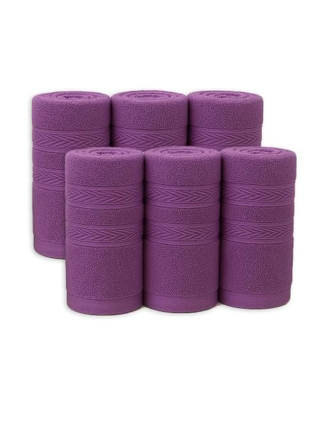 Dollar Lavender Pack of 6 100% Cotton Soft High Absorben & Comfortable Hand Towel