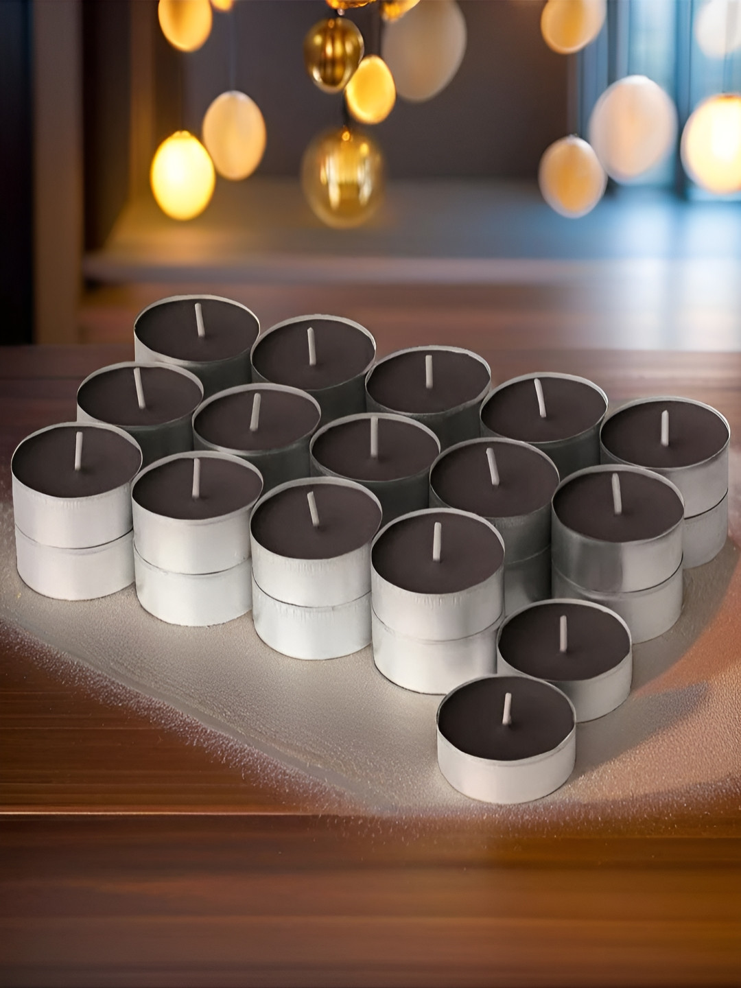 Aromatic Fables Brown 50 Pieces Coffee Scented Tea Light Candles