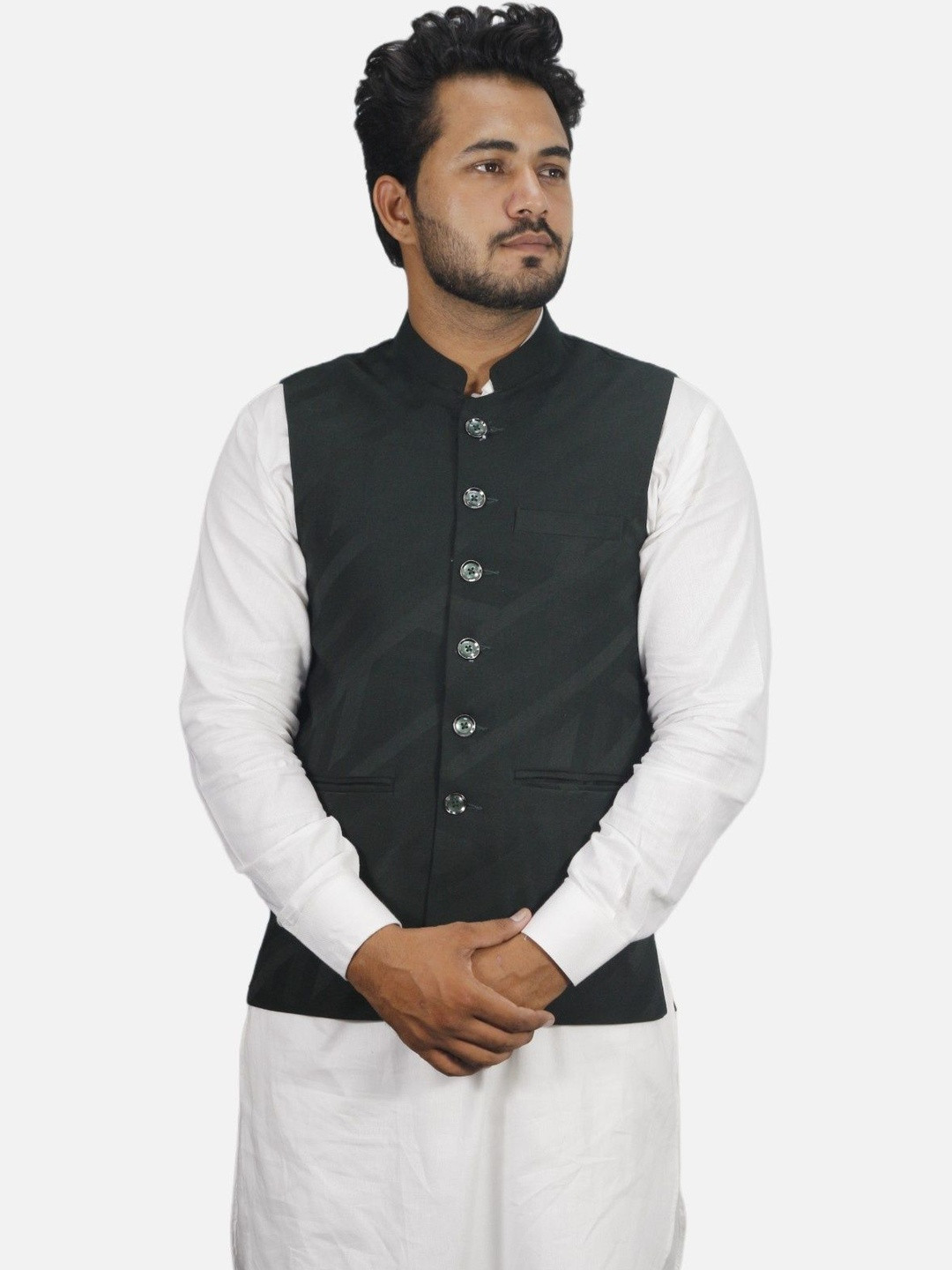 GARGIAN Master Cut Men Green Wool Jackets