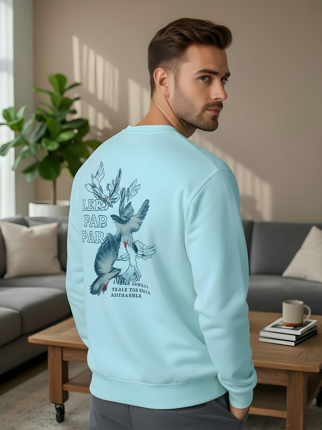 Shopifyy Men Graphic Printed  Sweatshirt
