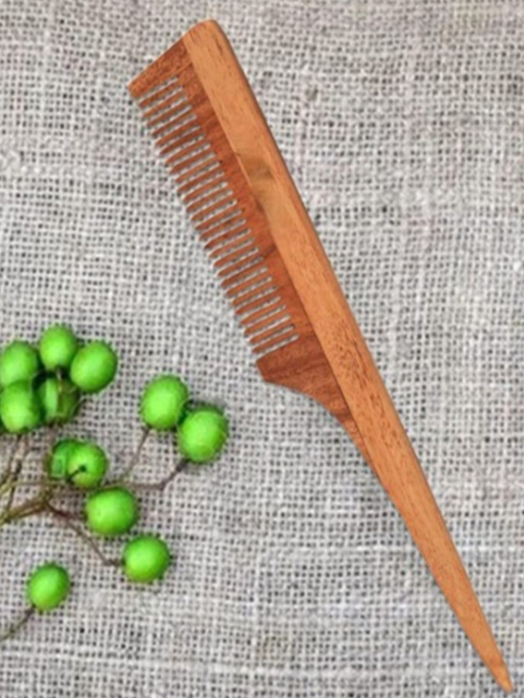 HBNATURALS Set Of 4 Natural Neem Wooden Comb