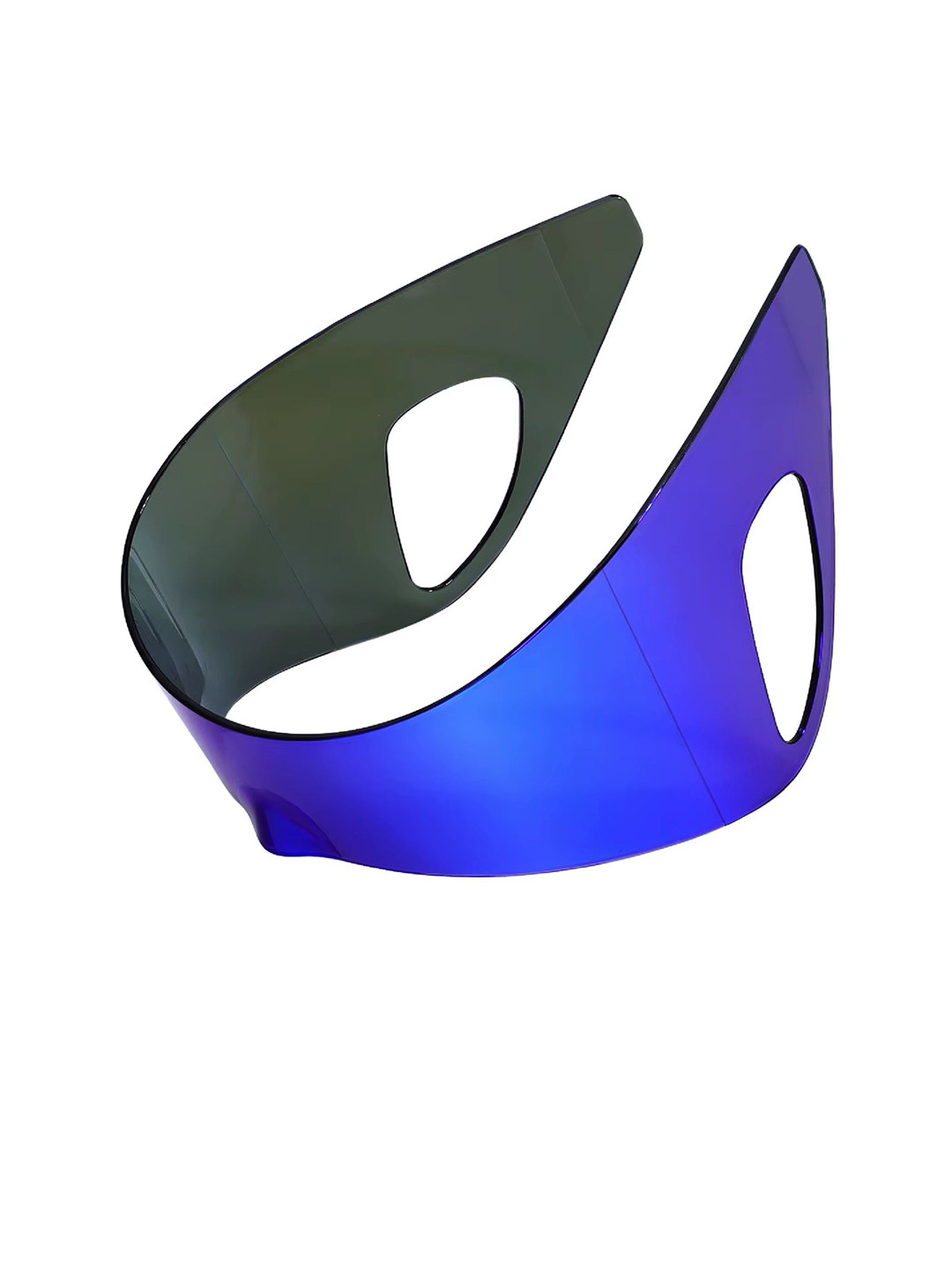 AUGEN Unisex Rimless UV Protected Oversized Futuristic Visor Sunglasses VI-SG-269-C4