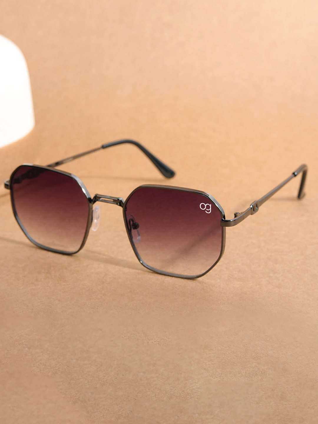 Woggles Unisex UV Protected Hexagonal Sunglasses WOJJ-MHX-87621C1