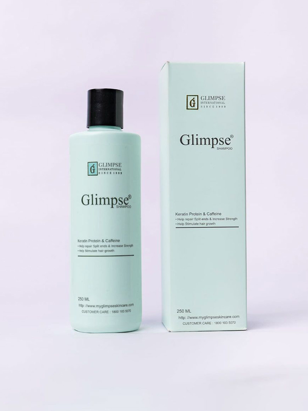 Glimpse Keratin & Caffeine Shampoo For Hair Growth - 250 ml