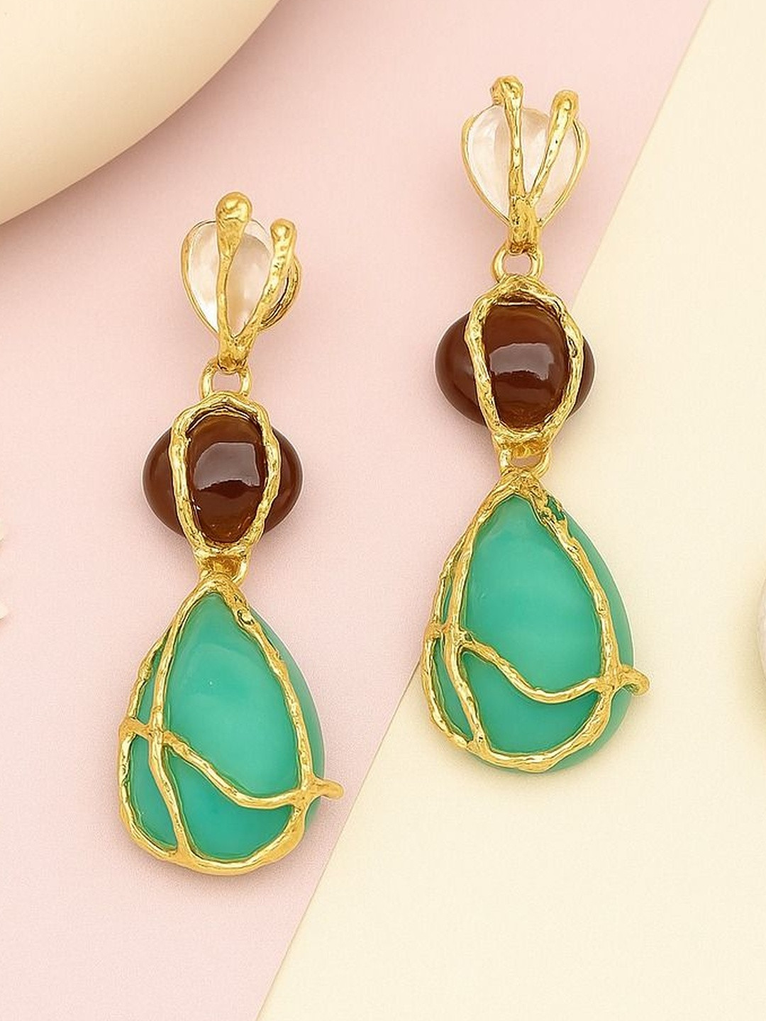MODE & MINIMAL Gold-Plated Alloy  Drop Earrings