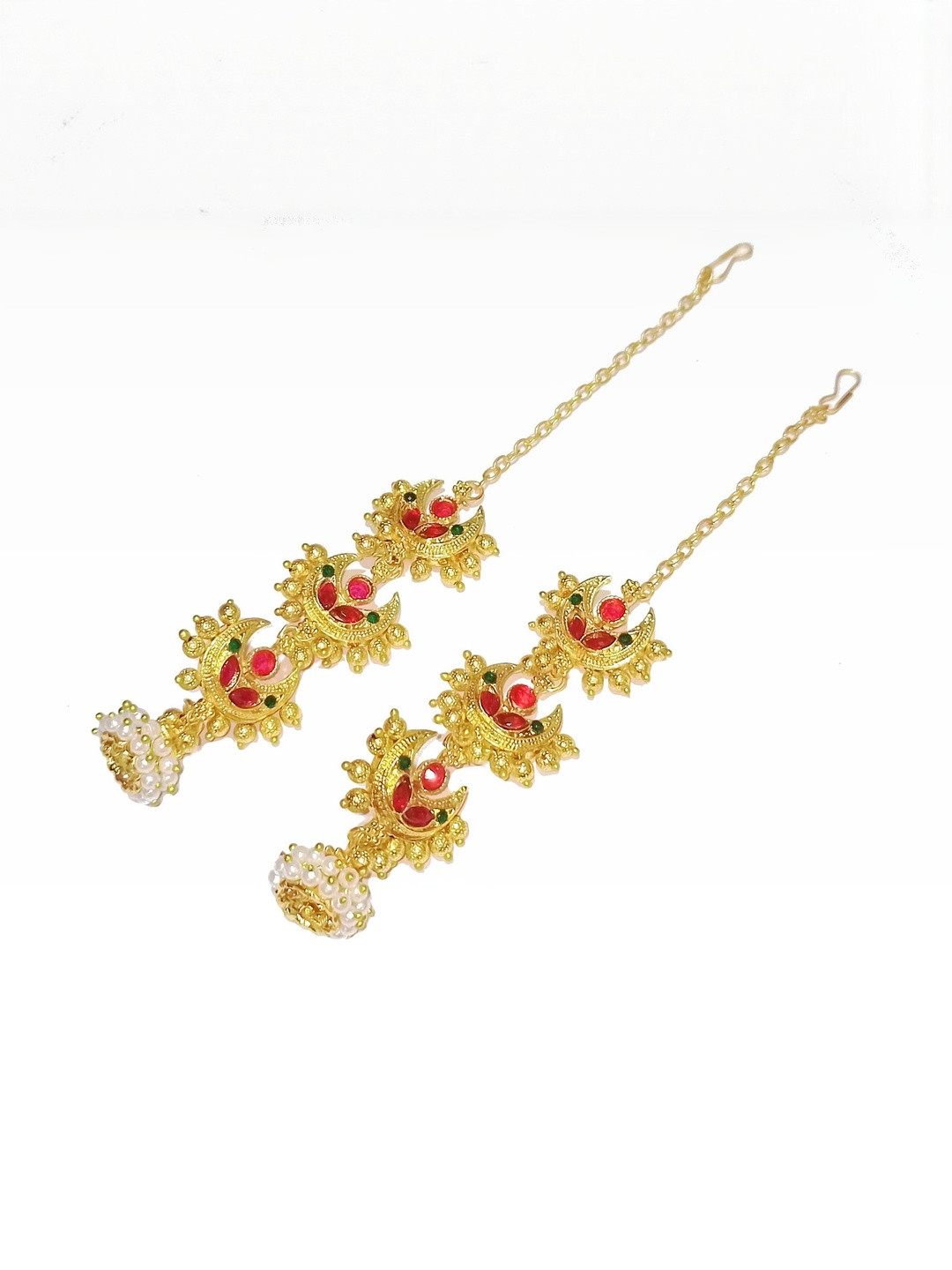 Adhira's  Metal Artificial Beads Earrings