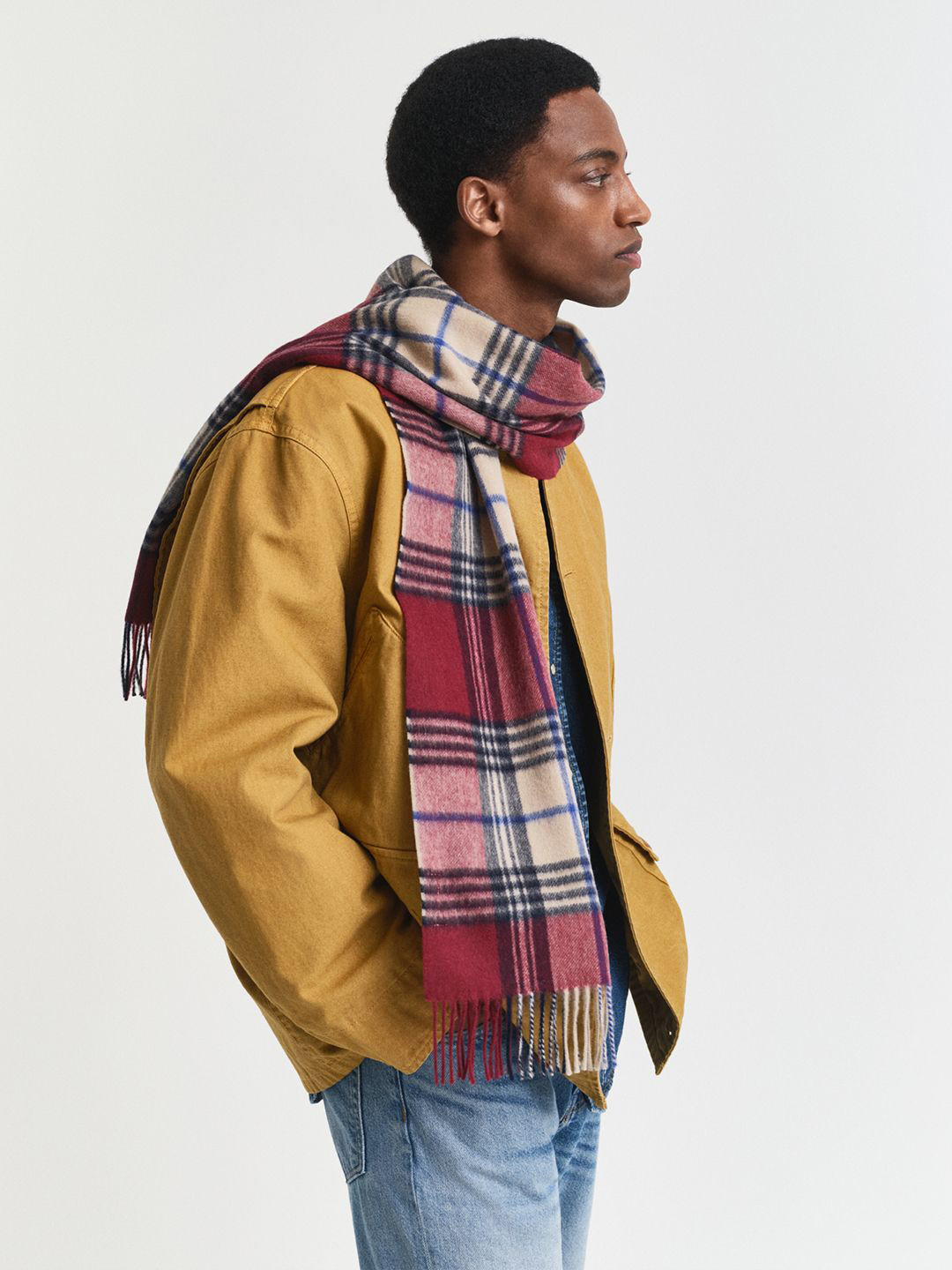GANT Men Checked Scarf
