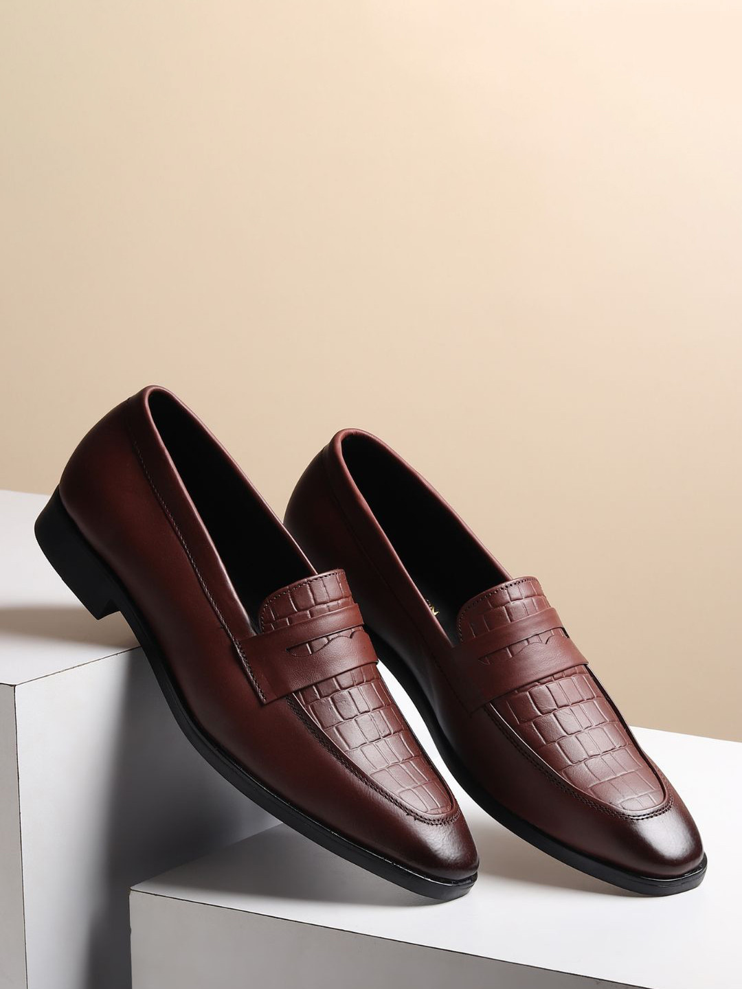 Hayes London Men Leather Formal Loafers