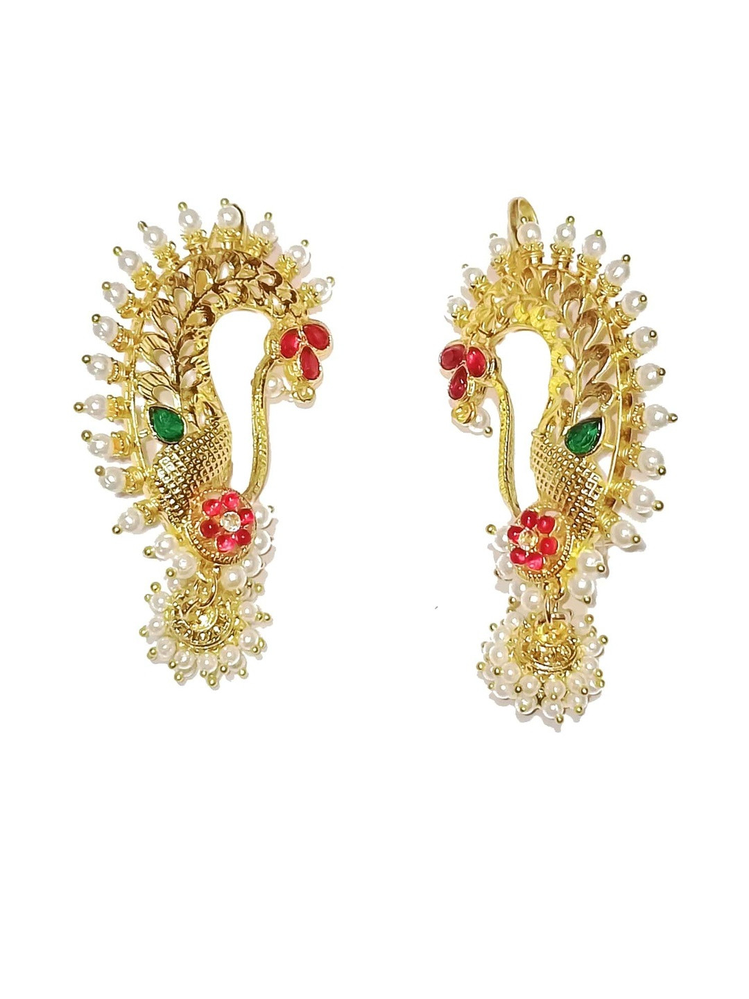 Adhira's  Metal Artificial Beads Earrings